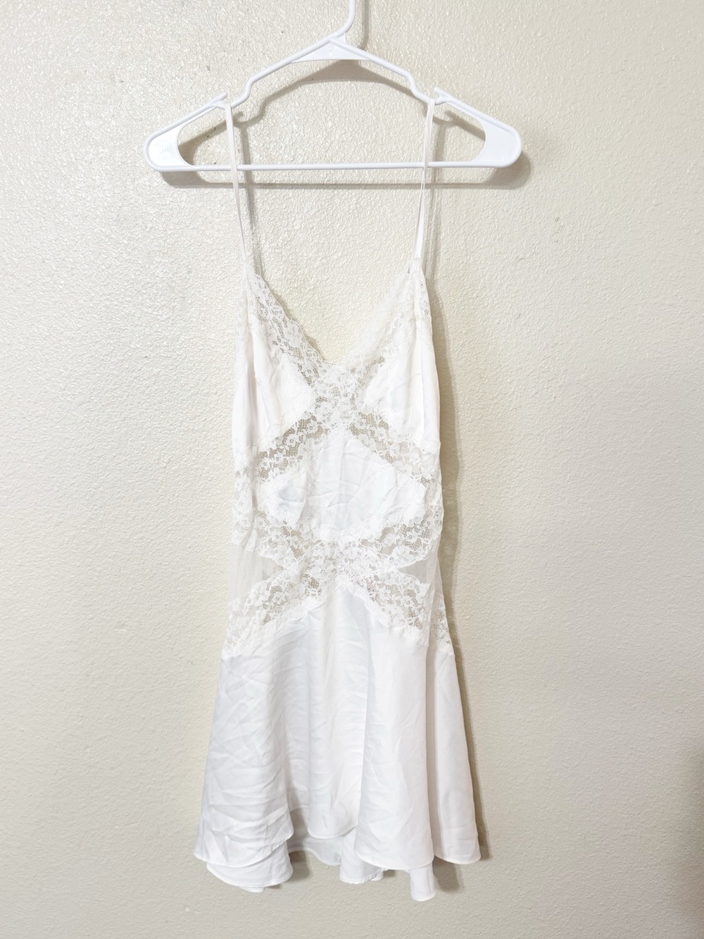 Victoria’s Secret Dream Angels Dare To Dream Lace & Satin Flounce Slip Dress L View 4